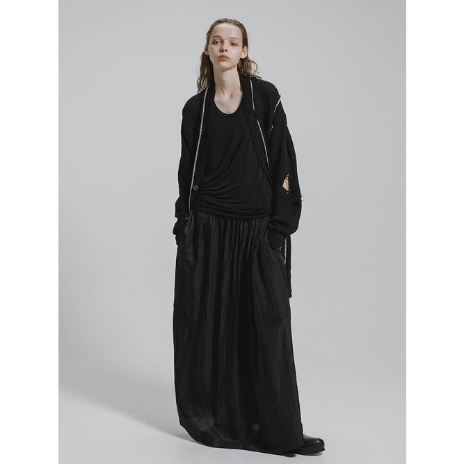 nude:masahiko maruyama ・ヌード:マサヒコマルヤマ/コットン 3GG ダメージニットカーディガン/Black | nude:masahiko maruyama | 13