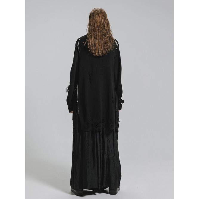 nude:masahiko maruyama ・ヌード:マサヒコマルヤマ/コットン 3GG ダメージニットカーディガン/Black | nude:masahiko maruyama | 14