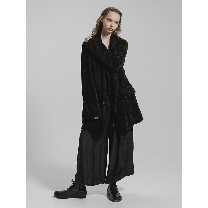 nude:masahiko maruyama ・ヌード:マサヒコマルヤマ/アセテートツイルワイドクロップドイージーパンツ/Black | nude:masahiko maruyama | 13