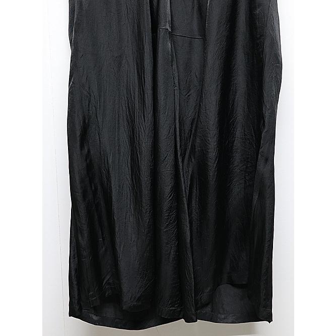 nude:masahiko maruyama ・ヌード:マサヒコマルヤマ/アセテートツイルワイドクロップドイージーパンツ/Black | nude:masahiko maruyama | 07