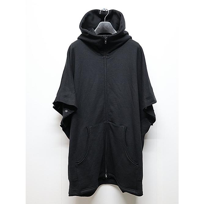 nude:masahiko maruyama ・ヌード:マサヒコマルヤマ/裏毛オーバーサイズZIP UPパーカ（袖取り外し可能）/Black | nude:masahiko maruyama | 07