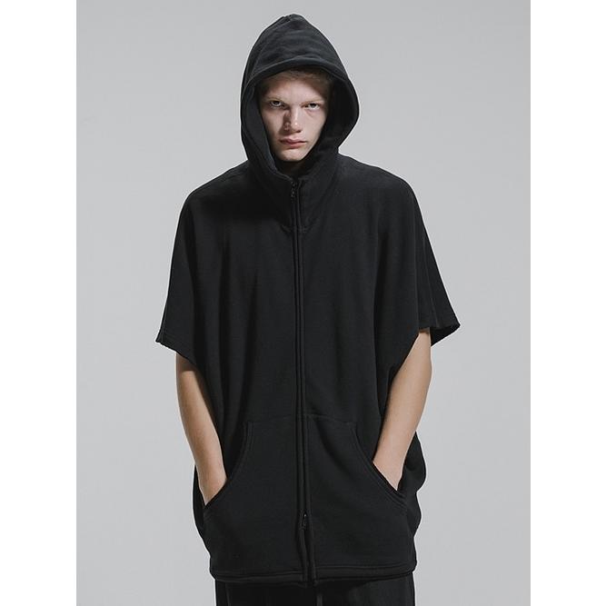 nude:masahiko maruyama ・ヌード:マサヒコマルヤマ/裏毛オーバーサイズZIP UPパーカ（袖取り外し可能）/Black | nude:masahiko maruyama | 14