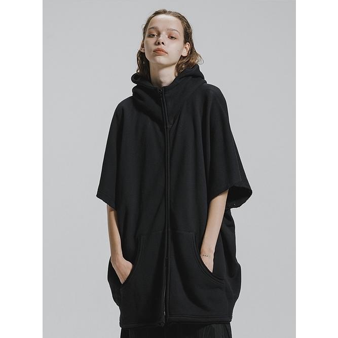 nude:masahiko maruyama ・ヌード:マサヒコマルヤマ/裏毛オーバーサイズZIP UPパーカ（袖取り外し可能）/Black | nude:masahiko maruyama | 11