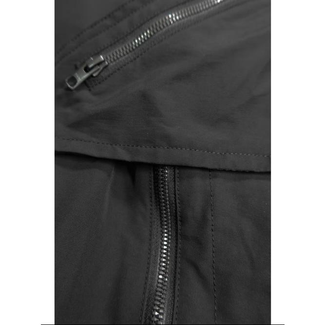 (予約品)8〜9月入荷予定/nude:masahiko maruyama・ヌードマサヒコマルヤマ/Cotton/Nylon Grosgrain-Water Repellent Finishマルチジップショートモッズコート/BKの画像