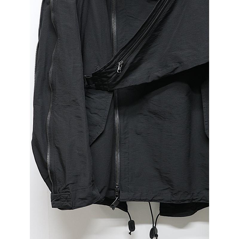nude:masahiko maruyama・ヌードマサヒコマルヤマ/Cotton/Nylon Grosgrain-Water Repellent Finishマルチジップショートモッズコート/BK | nude:masahiko maruyama | 07
