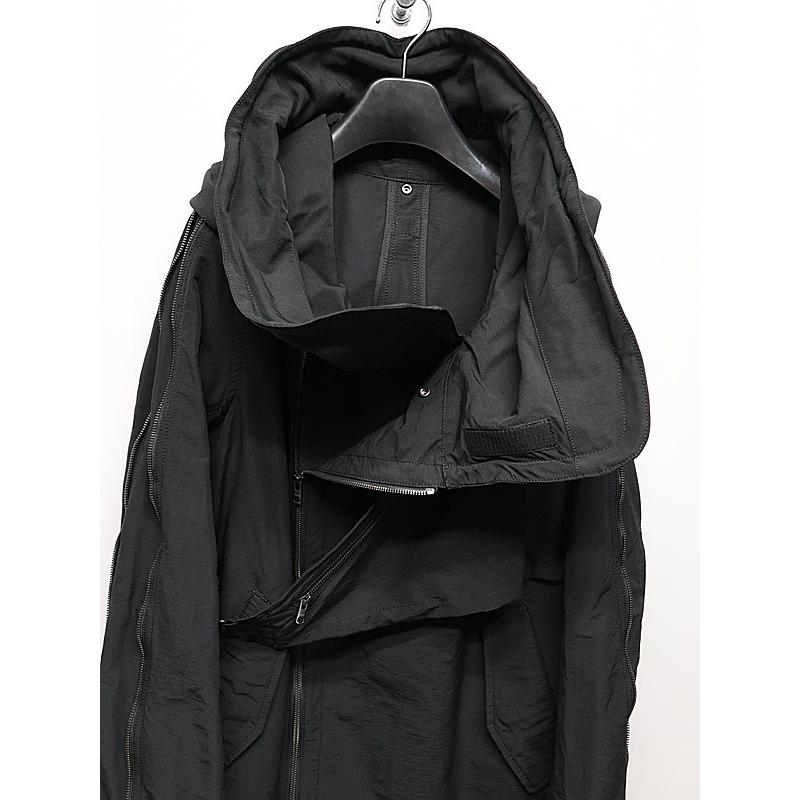 nude:masahiko maruyama・ヌードマサヒコマルヤマ/Cotton/Nylon Grosgrain-Water Repellent Finishマルチジップショートモッズコート/BK | nude:masahiko maruyama | 09