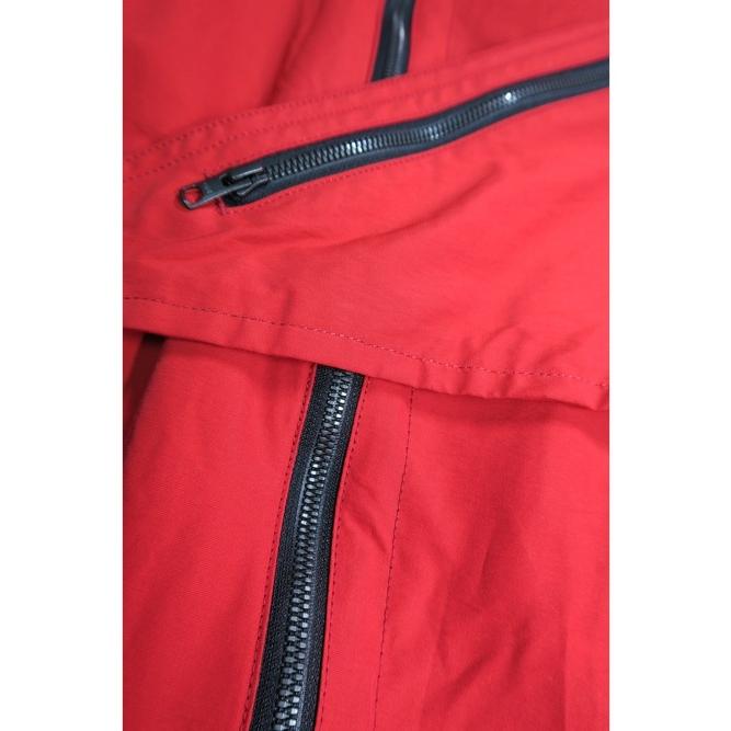 (予約品)8〜9月入荷予定/nude:masahikomaruyama・ヌードマサヒコマルヤマ/Cotton/Nylon Grosgrain-Water Repellent Finishマルチジップショートモッズコート/Red | nude:masahiko maruyama | 10