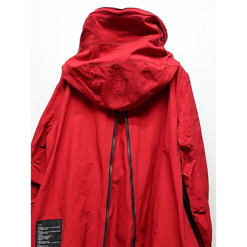 nude:masahikomaruyama・ヌードマサヒコマルヤマ/Cotton/Nylon Grosgrain-Water Repellent Finishマルチジップショートモッズコート/Red | nude:masahiko maruyama | 12