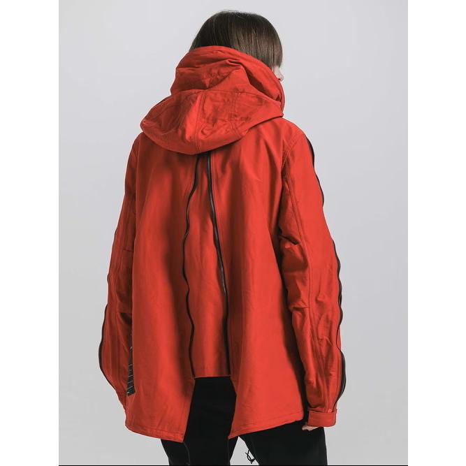 (予約品)8〜9月入荷予定/nude:masahikomaruyama・ヌードマサヒコマルヤマ/Cotton/Nylon Grosgrain-Water Repellent Finishマルチジップショートモッズコート/Red | nude:masahiko maruyama | 14
