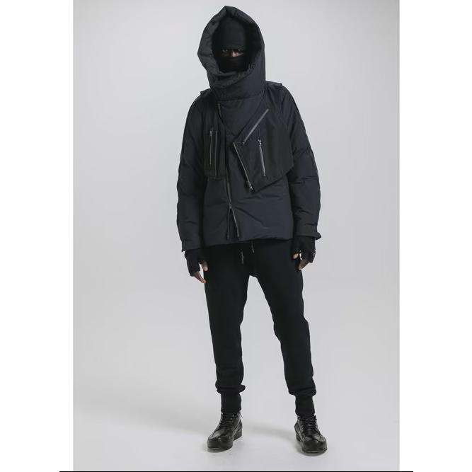 (予約品)8〜9月入荷予定/nude:masahiko maruyama ・ヌード:マサヒコマルヤマ/マルチジップダウンパーカジャケット（ベスト付）/Blackの画像