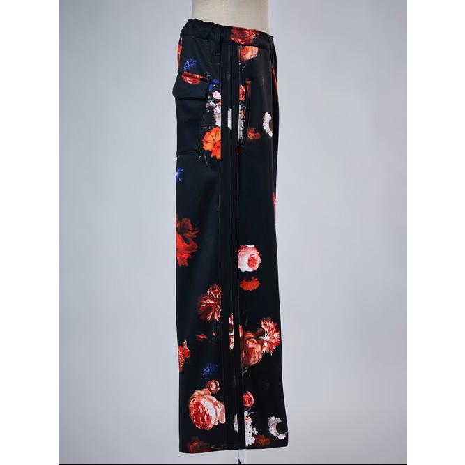 (予約品）6〜7月入荷予定/THE ONENESS・ザワンネス/Flora Recycle Jersey Slacks/Blackの画像