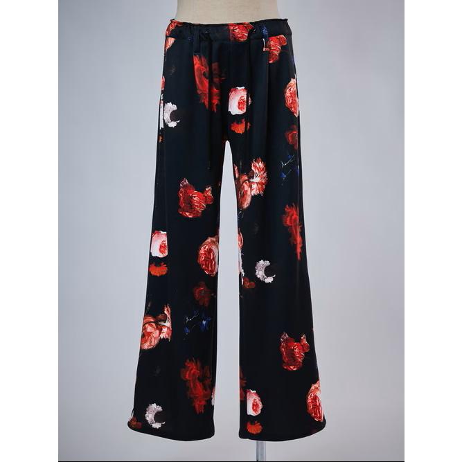 (予約品）6〜7月入荷予定/THE ONENESS・ザワンネス/Flora Recycle Jersey Slacks/Blackの画像