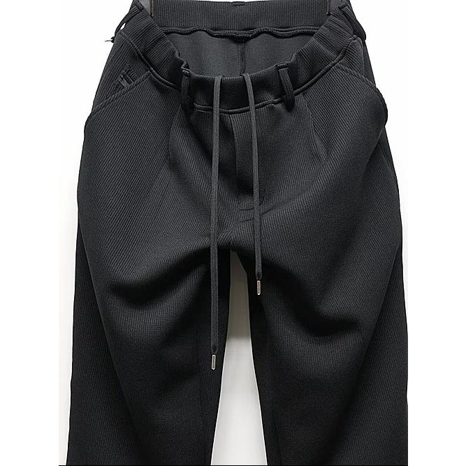 RESOUND CLOTHING・リサウンドクロージング/SEMIWAIDE AZE WIDE TUCK PANTS/BLACK_6