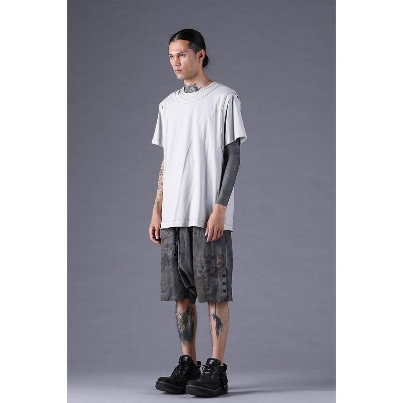 (予約品）2〜3月入荷予定/D.HYGEN・ディーハイゲン/30/-天竺レイヤードS/STシャツ/GRAY |  | 10