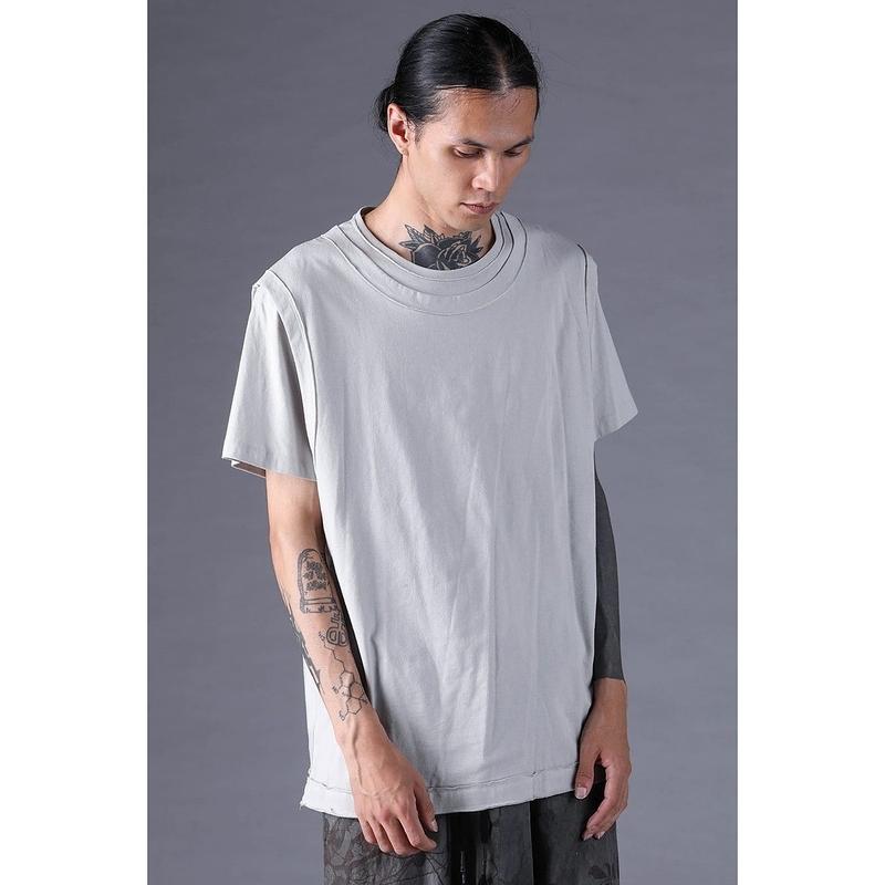 (予約品）2〜3月入荷予定/D.HYGEN・ディーハイゲン/30/-天竺レイヤードS/STシャツ/GRAY |  | 03