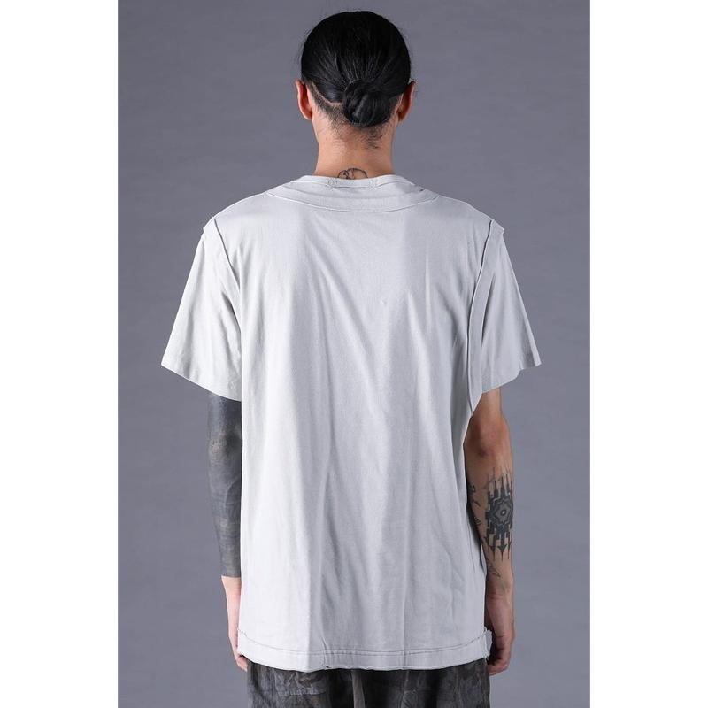 (予約品）2〜3月入荷予定/D.HYGEN・ディーハイゲン/30/-天竺レイヤードS/STシャツ/GRAY |  | 08