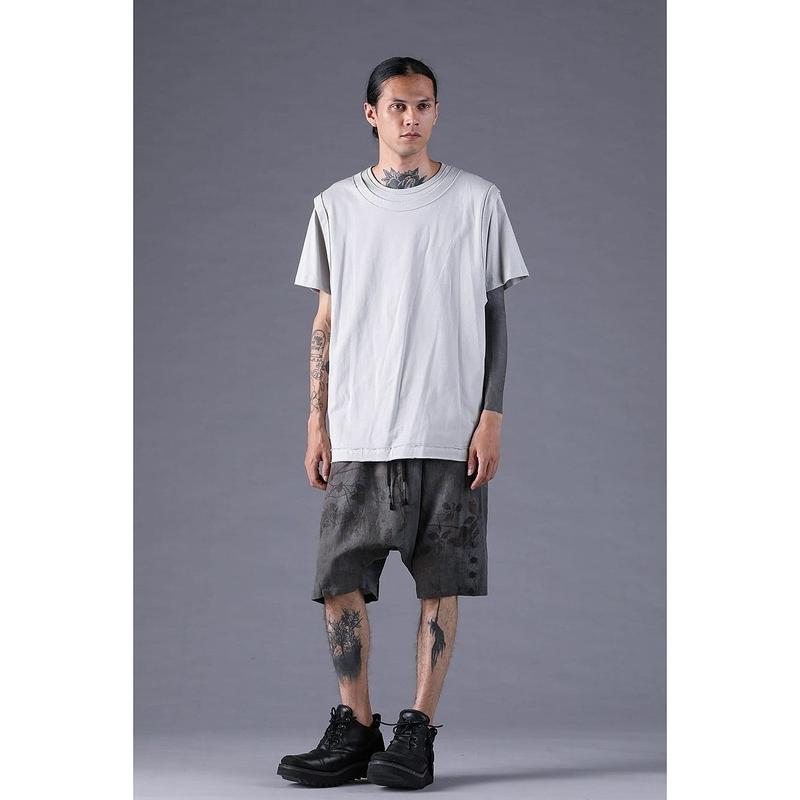 (予約品）2〜3月入荷予定/D.HYGEN・ディーハイゲン/30/-天竺レイヤードS/STシャツ/GRAY |  | 09