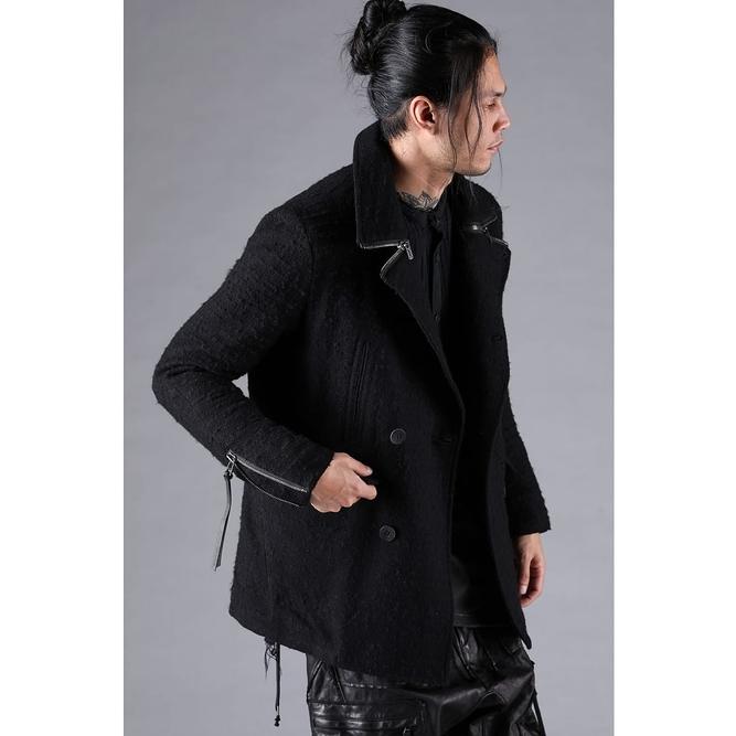 SALE30%OFF/D.HYGEN・ディーハイゲン/ブラッシングネップPコート/BLACK