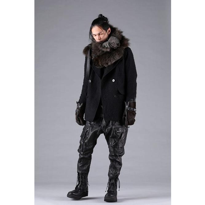 SALE30%OFF/D.HYGEN・ディーハイゲン/ブラッシングネップPコート/BLACK