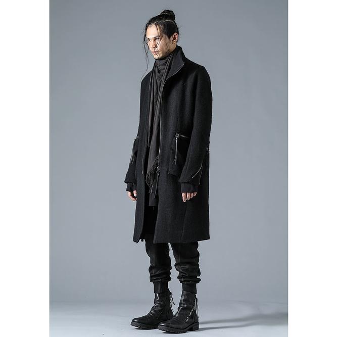 ※ ミント　正規品　OHGA ボンディングコート　黒　　　ツイード ミント 正規品 OHGA ボンディングコート 黒 ツイード ミント 正規品