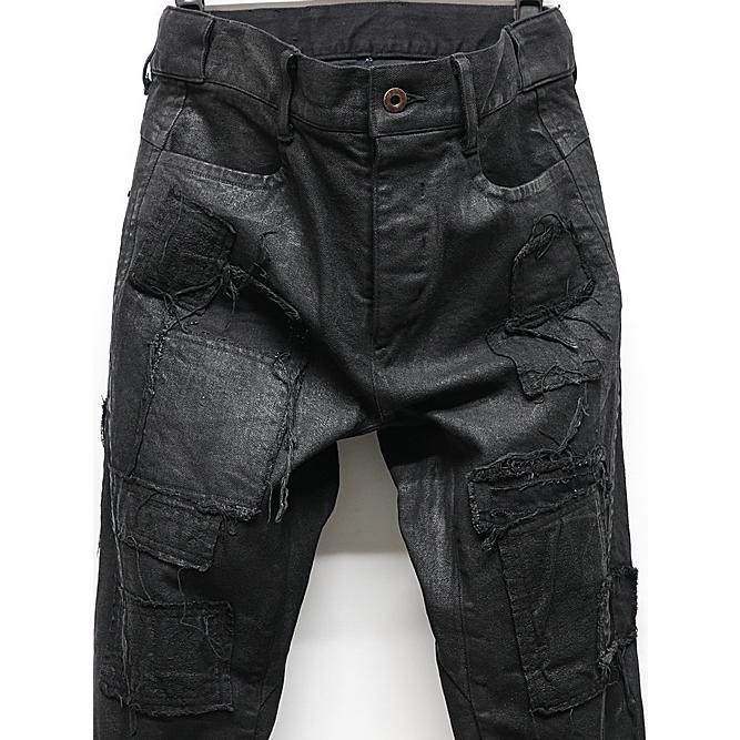 D.HYGEN コーティングストレッチデニム D.HYGEN - Stretch Denim Overlock Twisted Curve Slim Pants 