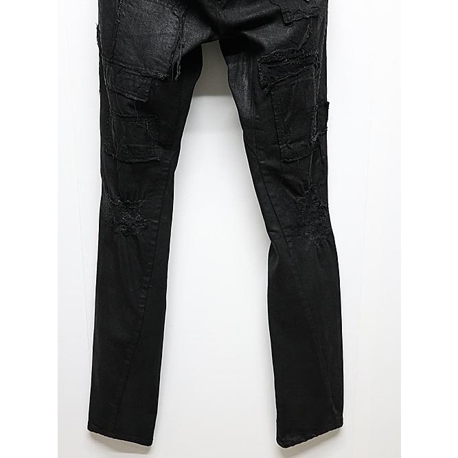 D.HYGEN コーティングストレッチデニム D.HYGEN Product Coated Stretch Denim Damage Repair Straight Pants
