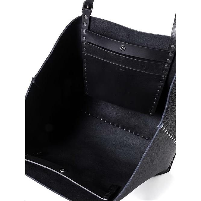 (予約品）9〜10月入荷予定/D.HYGEN・ディーハイゲン/Sinistraコラボレーションリベットバッグ/BLACKの画像