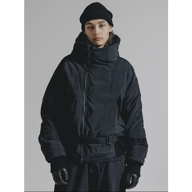(予約品）8〜9月入荷予定/The Viridi-anne・ザ ヴィリディアン/フーデッドダウン/BLACKの画像