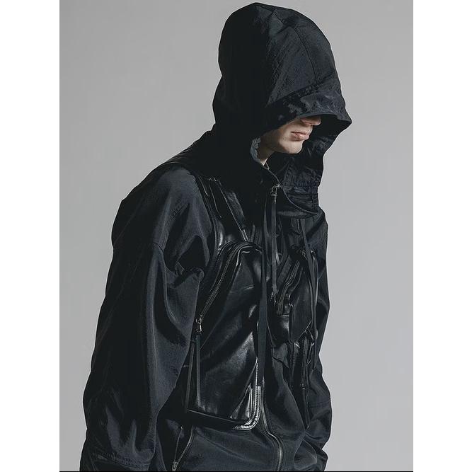 (予約品）8〜9月入荷予定/The Viridi-anne・ザ ヴィリディアン/レザー タクティカルバッグ/BLACKの画像
