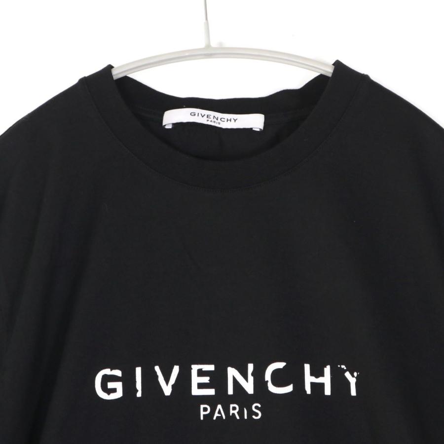 GIVENCHY ジバンシー S メンズ Tシャツ カットソー 半袖 クルーネック ロゴプリントTシャツ BM70BZ3002 国内正規品 中古A 古着｜ofreco｜03