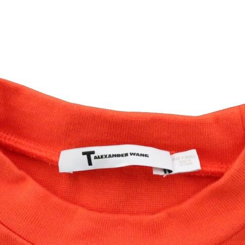 【中古】T by ALEXANDER WANG ティーバイアレキサンダーワン XS レディース Tシャツ カットソー 半袖 ボーダー柄 綿 スパンデックス 中古A 古着｜ofreco｜05