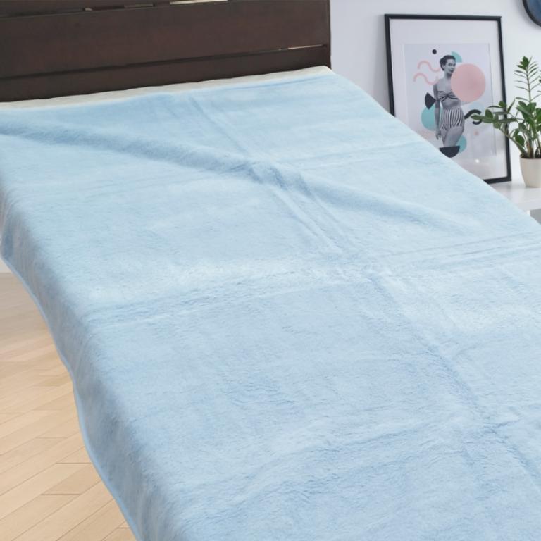 日本製 アクリル 軽量 毛布 シングル B品 少々難あり 無地 ニュー