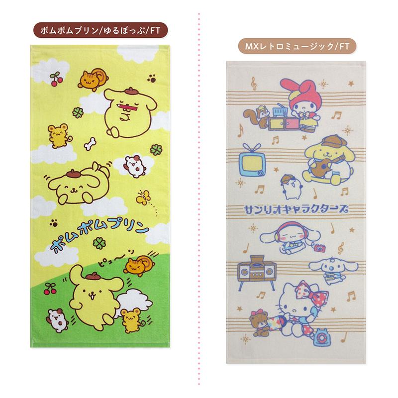 5点目100円♡新品♡サンリオキャラクター♡フェイスタオル フェイスタオル サンリオ 34×75cm 綿100% キャラクター ハローキティ