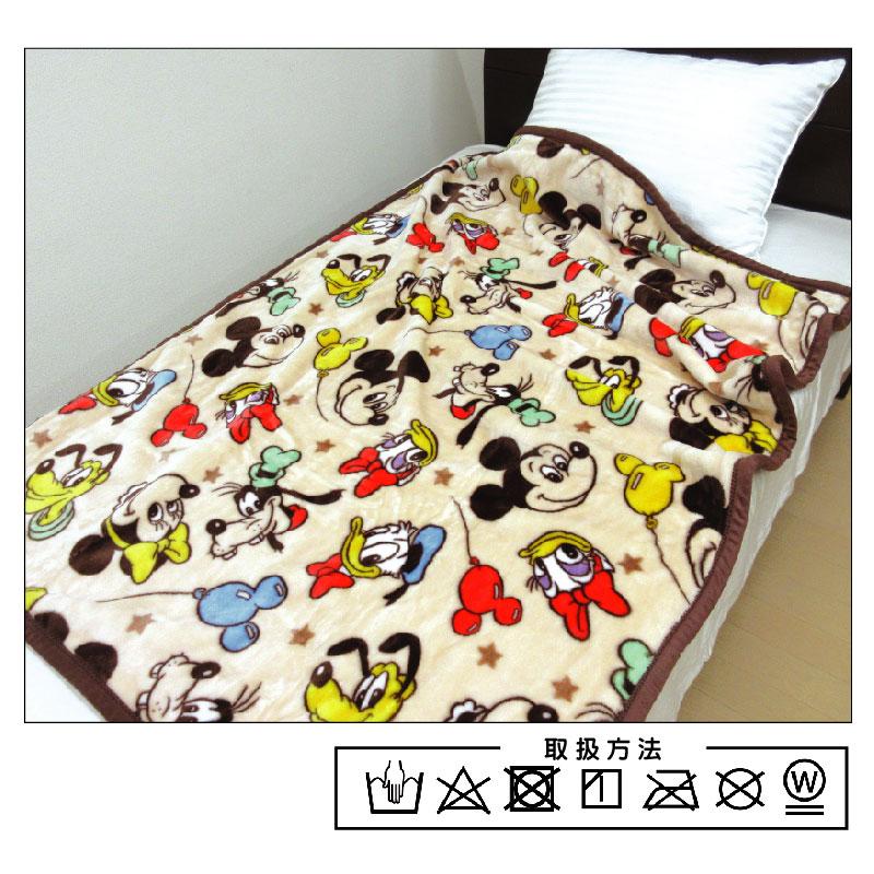 ディズニー ミッキーマウス 毛布 ハーフサイズ 100×140cm ブランケット