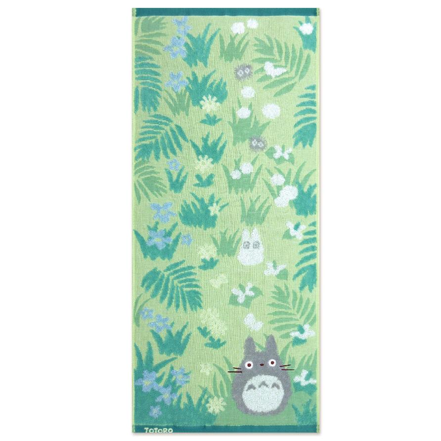 フェイスタオル となりのトトロ 34×80cm 綿100% 無撚糸 オーガニック