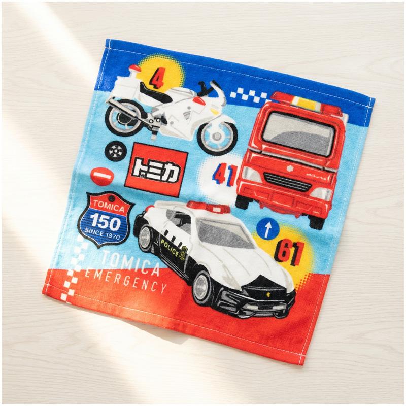 トミカ ハンドタオル 2枚セット 34×35cm 綿100% ウォッシュタオル