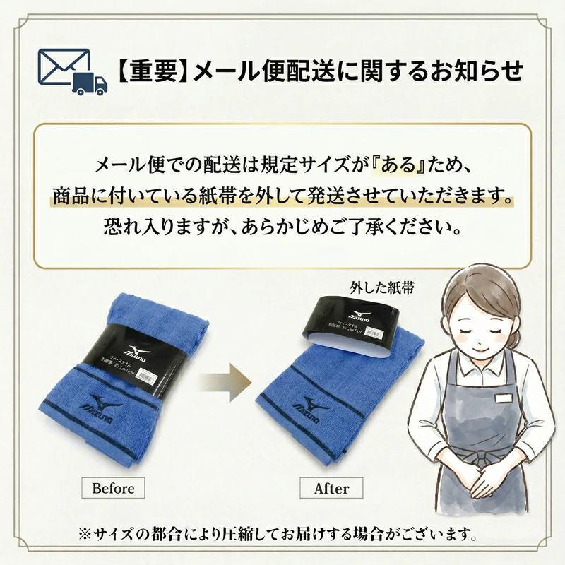 フェイスタオル ミズノ mizuno 2枚セット 34×75cm 綿100% 両面パイル