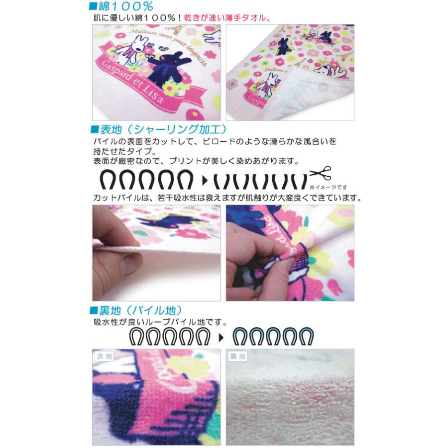 Sale 81 Off メール便ok リサとガスパール バスタオル 花であふれるパリ Materialworldblog Com