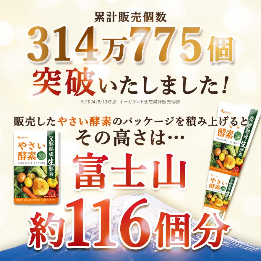ogaland（オーガランド） アマニ油 やさい酵素 （約12ヶ月分） 酵素
