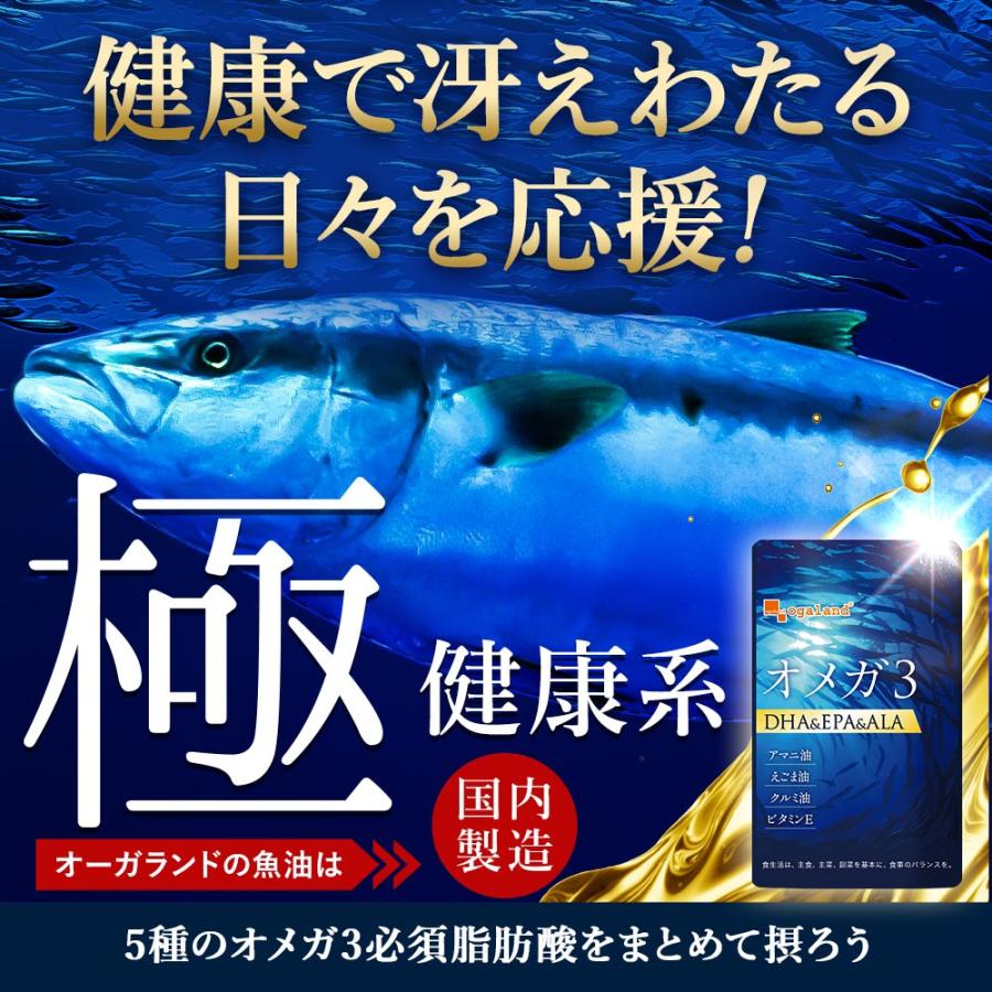 ogaland（オーガランド） オメガ3（約12ヶ月分）DHA EPA サプリ オメガ