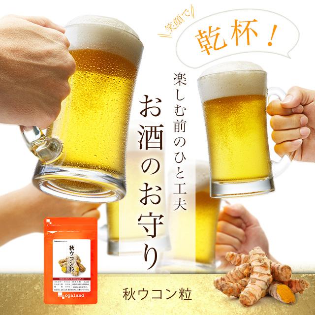秋ウコン粒 （約3ヶ月分） ウコン サプリ サプリメント うこん クルクミン  ポリフェノール クルクメン ターメリック 健康 飲み会 ポイント利用 | ogaland | 01