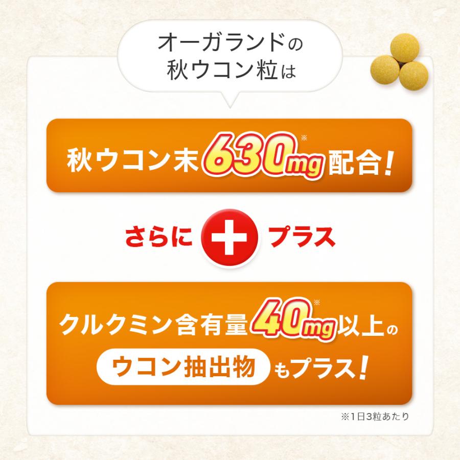 秋ウコン粒 （約3ヶ月分） ウコン サプリ サプリメント うこん クルクミン  ポリフェノール クルクメン ターメリック 健康 飲み会 ポイント利用 | ogaland | 07