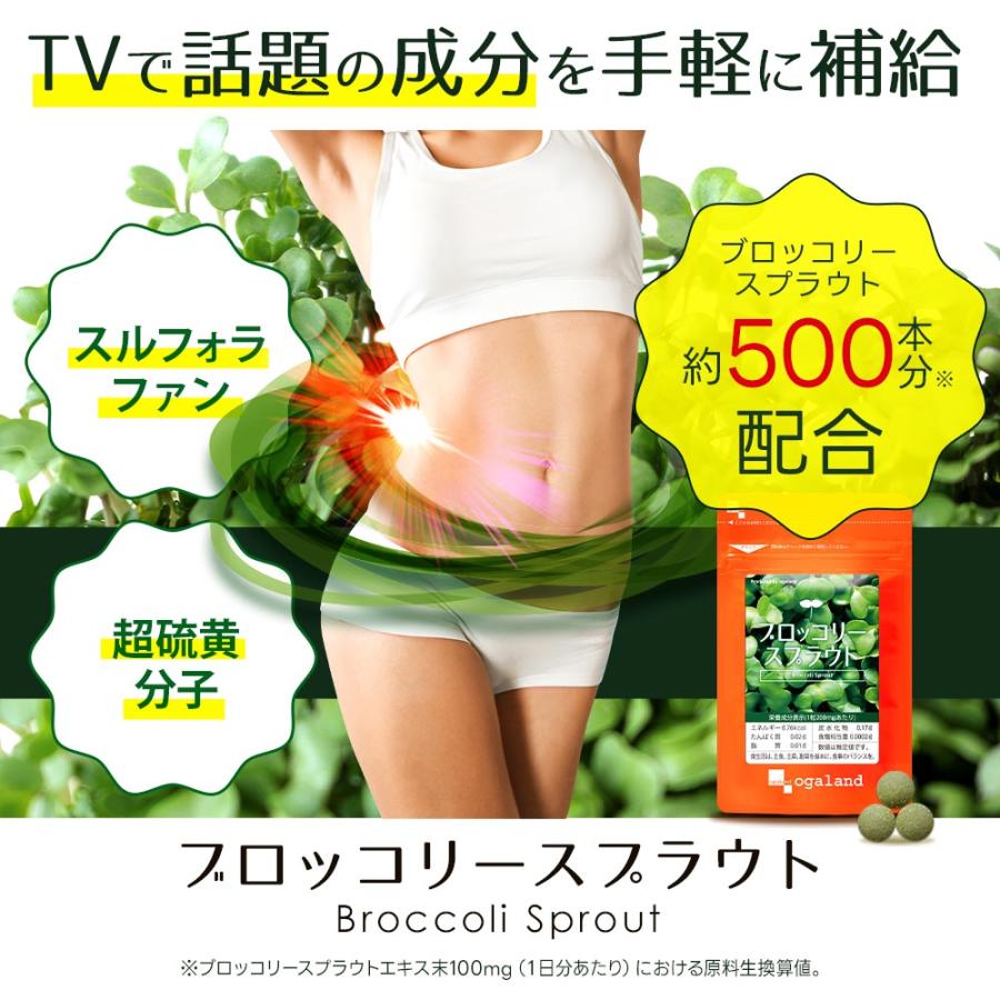 ブロッコリースプラウト （約3ヶ月分）サプリメント サプリ ダイエット スルフォラファン ビタミン ポイント利用 ダイエット | ogaland | 17