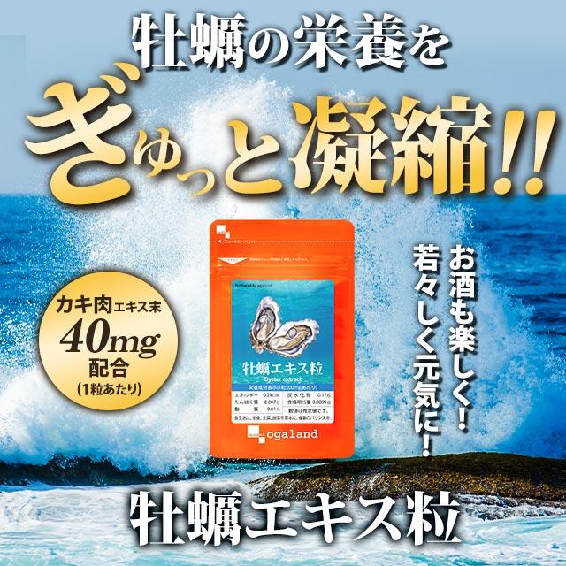 ogaland（オーガランド） 牡蠣エキス粒 （約3ヶ月分） サプリメント