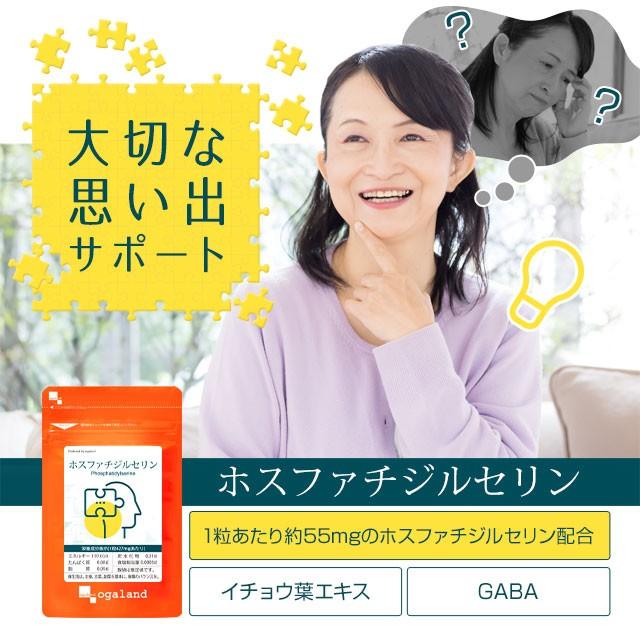 イチョウ葉 サプリ ホスファチジルセリン イチョウ葉エキス ギャバ 大豆レシチン ビンカマイナーエキス サプリメント 約3ヶ月分 オーガランド Paypayモール店 通販 Paypayモール