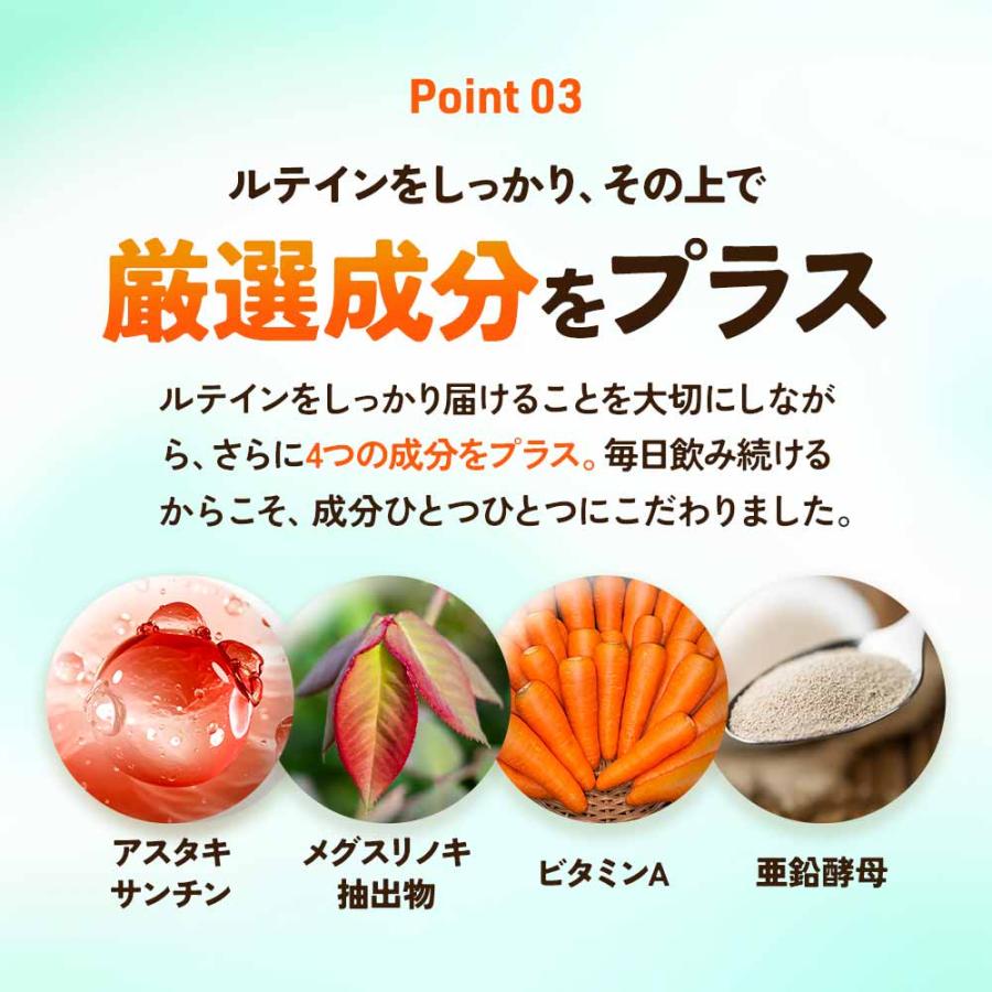 ルテイン サプリ（約1ヶ月分）サプリメント ゼアキサンチン アスタキサンチン 健康 おすすめ オーガランド ポイント利用 | ogaland | 14