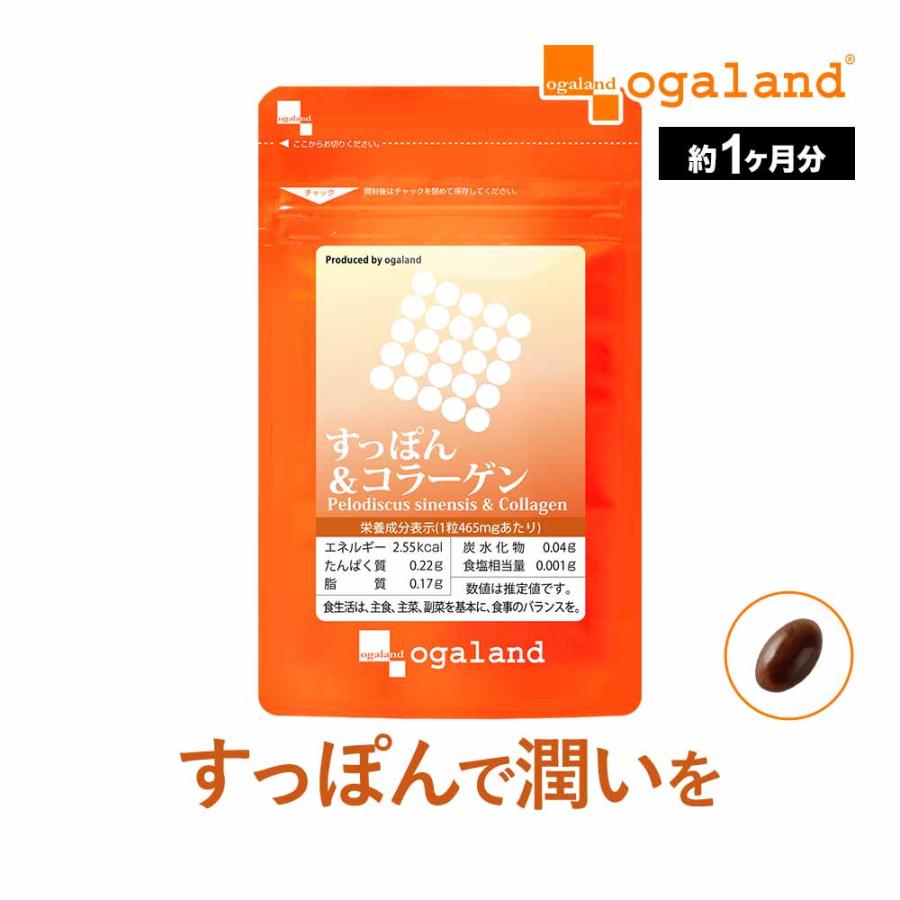 すっぽん コラーゲン サプリ フィッシュコラーゲン 美容 エイジングケア サプリメント ビタミン ミネラル アミノ酸 Epa 送料無料 約1ヶ月分 オーガランド Paypayモール店 通販 Paypayモール