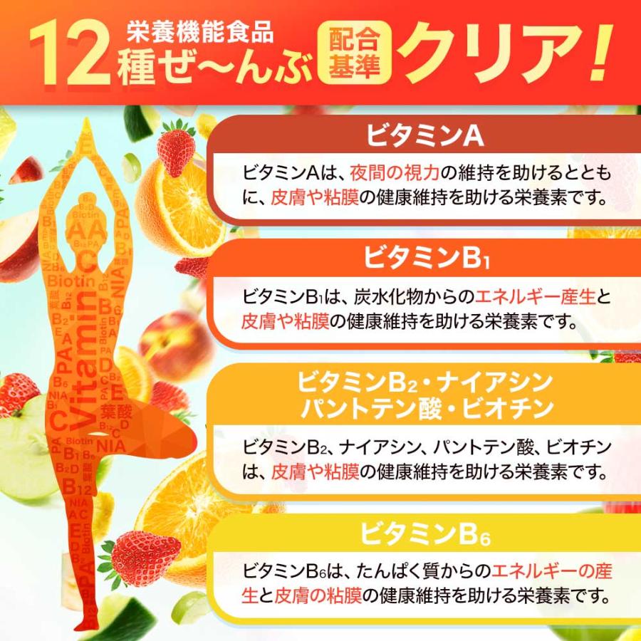 マルチビタミン（約3ヶ月分）ビタミン サプリメント ビタミンE 葉酸 ビオチン ビタミンB ビタミンC 栄養機能食品 ポイント利用 | ogaland | 11