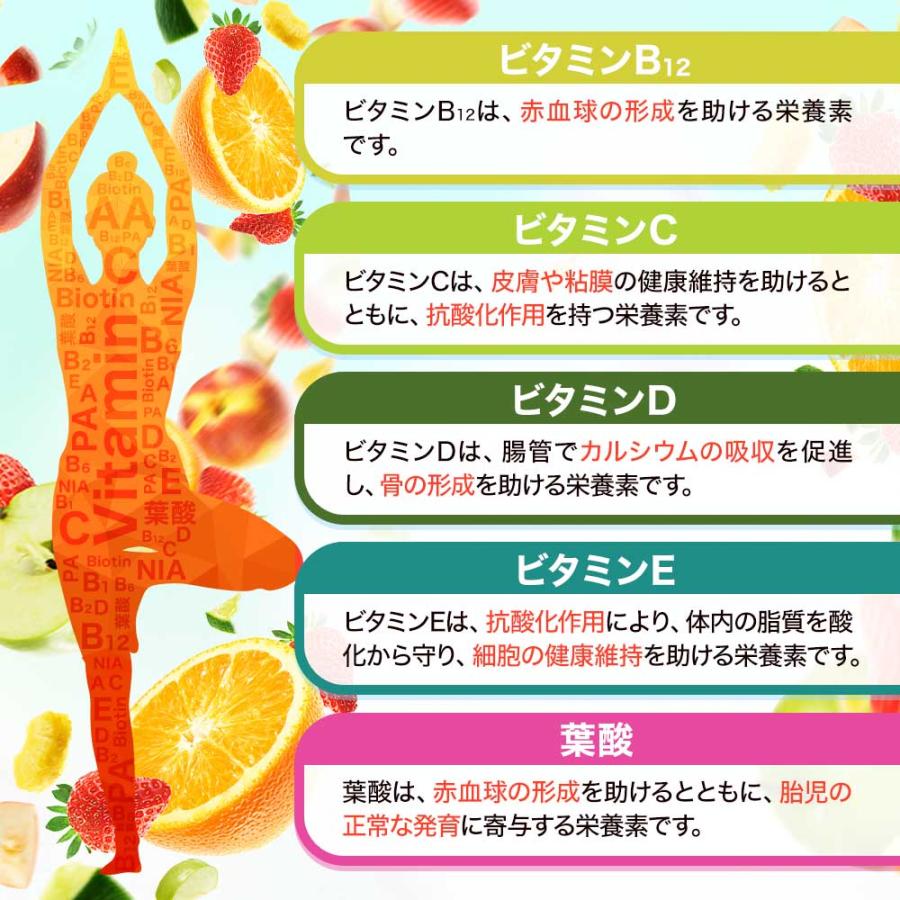 マルチビタミン（約3ヶ月分）ビタミン サプリメント ビタミンE 葉酸 ビオチン ビタミンB ビタミンC 栄養機能食品 ポイント利用 | ogaland | 12