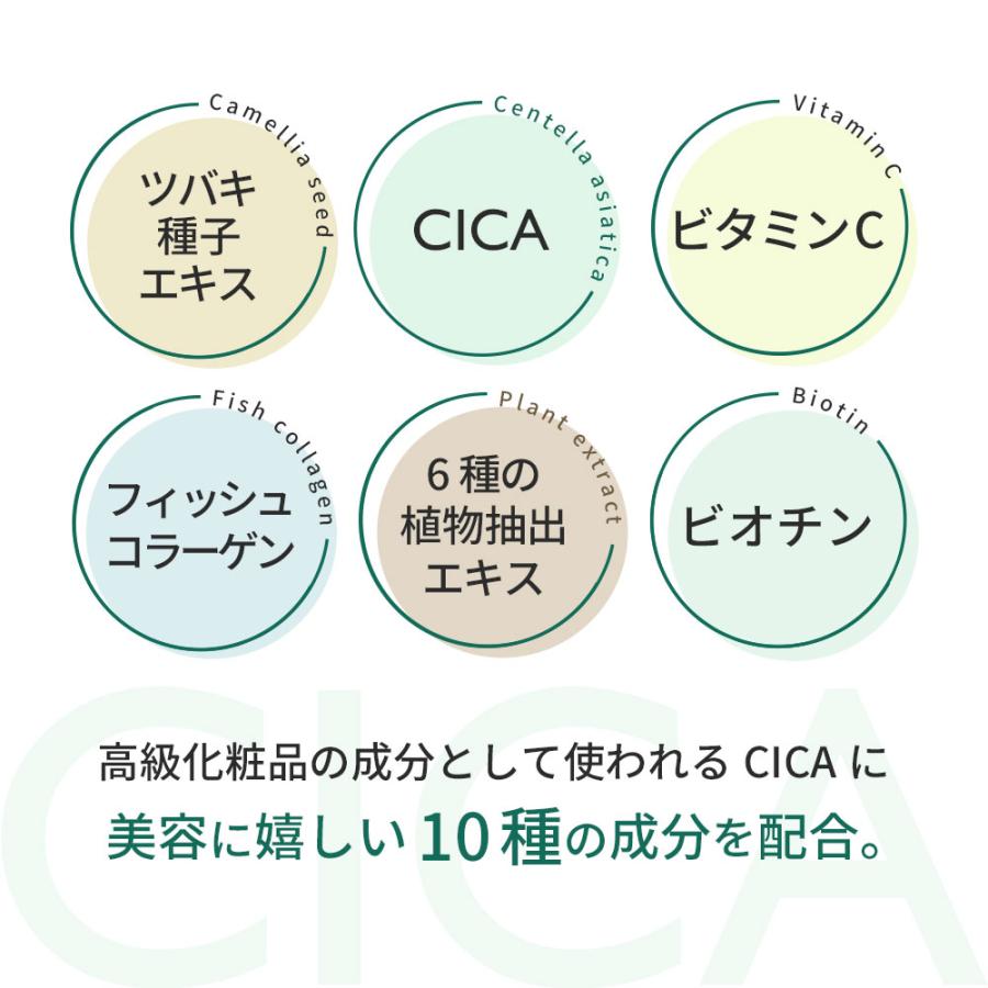 CICA （約6ヶ月分） サプリメント シカ ビタミンC 美容 ビオチン ハトムギ コラーゲン サプリ 送料無料 栄養機能食品｜oga｜08